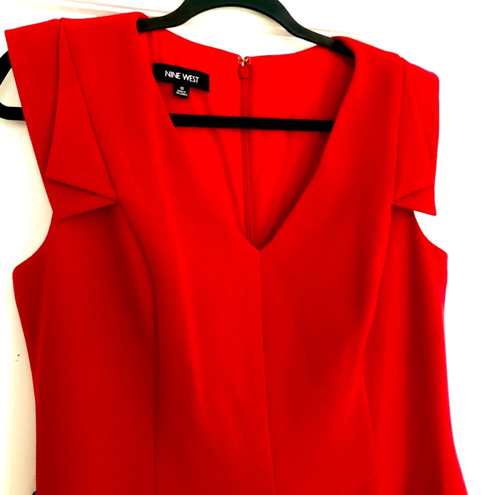 Nine West Red Midi Dress